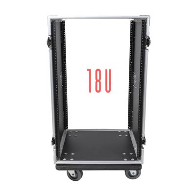 PRO X T-18RSS 18U Space Amp Rack Mount ATA Flight Case 19 Inch Depth W-Casters