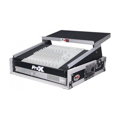 PRO X T-2MRLT MK2 2U Rack Front and 10U Top Mixer Mobile DJ Combo ATA Flight Style Case