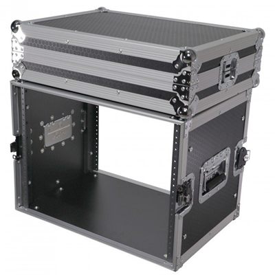 PRO X X-8UE 8U Deluxe Effects Rack Case 14 In Deep Rail to Rail