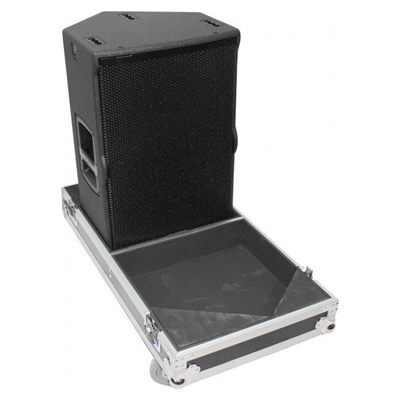 PRO X X-RCFTT25-AX2W Flight Case for Two RCF-TT25-A II High Definition Two-Way Speakers with 4 Inch Wheels