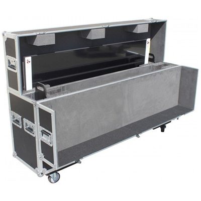 PRO X XS-LCD5570WX2 Universal Case for Flat Panel Monitor LED-LCD-Plasma TV Dual 55" to 70" Adjustable Flight Case W-4 Inch Casters