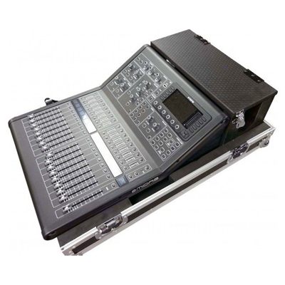 PRO X XS-MIDM32RDHW ATA Digital Audio Mixer Flight Case for Midas M32R Console with Doghouse Compartment and Caster Wheels