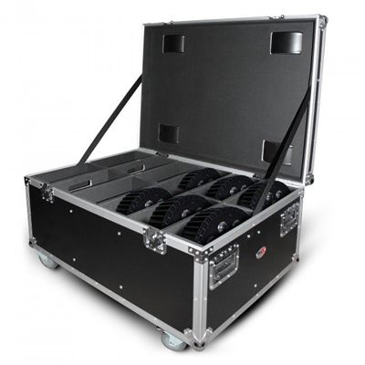 PRO X XS-PARU612W Par Can Universal Utility Case 4" Wheels Will Hold 6 of 12" x12" Large or 12 of 12" x 5.5" Slim LED Par Lights