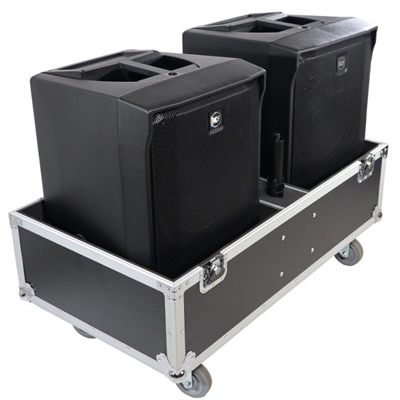 PRO X X-RCF EVOX8J8X2W ATA Style Flight-Road Case For RCF EVOX 8 J8 JMIX8 Speaker Array System Fits Two Speakers and Subs