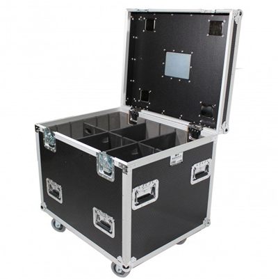 PRO X XS-UTL243030WMK2 TruckPax Utility ATA Flight Case Truck Storage Road Case with Dividers Tray and 4" in casters - 24"x30"x30" Ext