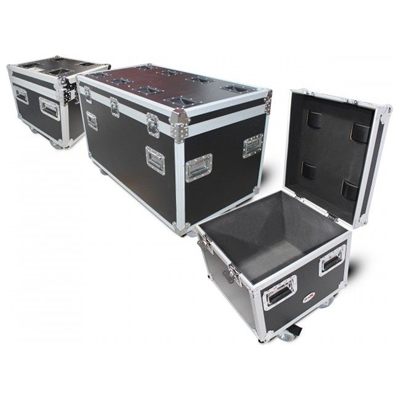 PRO X XS-UTL3PKG Package of 3 Utility ATA Flight Travel Storage Road Case - Includes 1-Large and 2-Half Size with 4" Casters