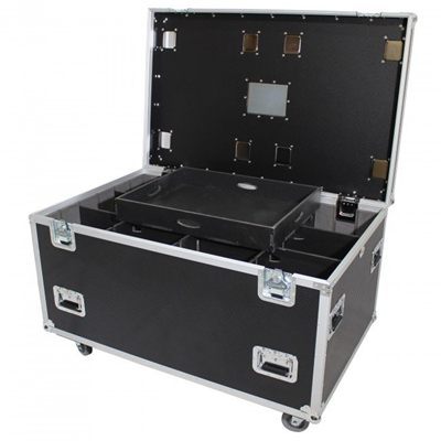 PRO X XS-UTL483030W TruckPax Utility ATA Flight Case Truck Storage Road Case with Dividers Tray and 4" in casters - 48"x30"x30" Ext