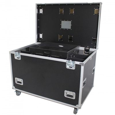 PRO X XS-UTL483036WMK2 TruckPax Utility ATA Flight Case Truck Storage Road Case with Dividers Tray and 4" in casters - 48"x30"x36" Ext