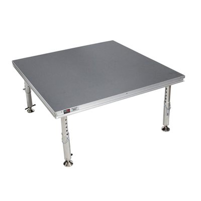 PRO X XSQ-4X4 MK2 StageQ 4 ft x 4 ft Stage Deck w/ 4 Adjustable 28 - 48 inch Legs