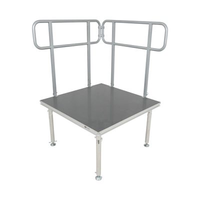 PRO X XSQ-GR4FT 4 FT Professional Single Guard Rail for StageQ Portable Stage Platform