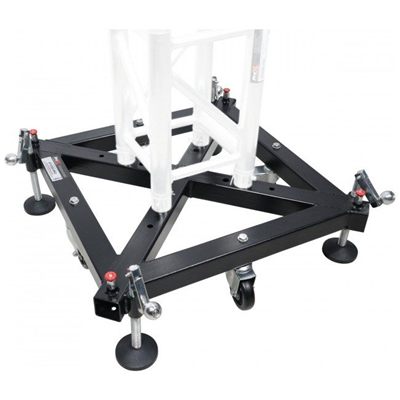 PRO X XT-GSBMK3 Universal Vertical Tower Truss Ground Support Base on Wheels with Leveling Jacks for F34, F44 and 12" Bolt truss