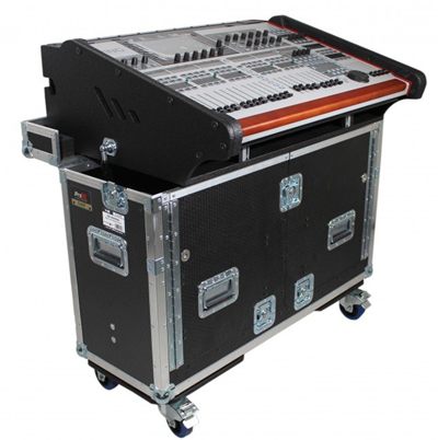 PRO X XZF-BWING Behringer Wing Flip-Ready Hydraulic Console Easy Retracting Lifting Flight Case and wheels