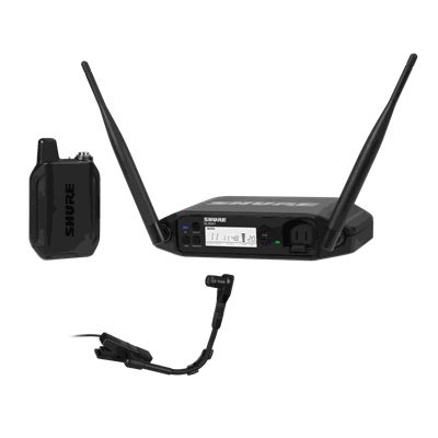 Shure GLXD14+/B98 Gooseneck System Dual-Band Digital Wireless Instrument System