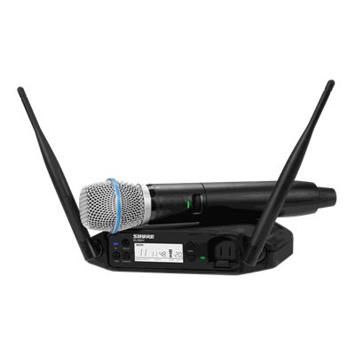 Shure GLXD24+/B87A Handheld System Dual-Band Digital Wireless Vocal System