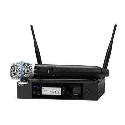 Shure GLXD24R+/B87A Handheld System Dual-Band Digital Wireless Rack Vocal System