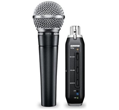 Shure SM58-X2U SM58 Turned Plug-And-Play Recording Rig Over USB
