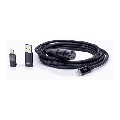 Sontronics XLR to USB-C Cable with Smartphone and USB-A Adaptors