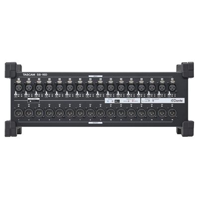 Tascam SB-16D 16-In/16-Out Dante Stage Box