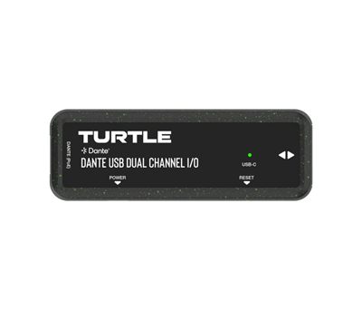 TurtleAV D2USB Two-Channel USB to Dante I/O Adapter