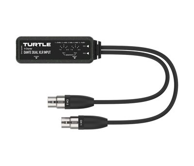 TurtleAV D2XEN Two-Channel Analog XLR to Dante Input Adapter