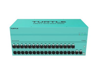 TurtleAV Mineola 16x16 Dante Audio Bridge, XLR