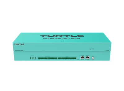TurtleAV Phoenix 8x8 Dante Audio Bridge, Euroblock