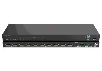VigilLink VLSP-2x88KA 2x8 HDMI 2.1 Distribution Amplifier with Switching and Audio De-Embedding
