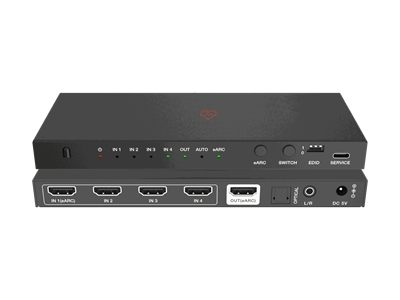 VigilLink VLSW-41H21A 4x1 HDMI 2.1 Switcher with Audio De-Embedding