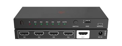 VigilLink VLSW-41H21E 4x1 HDMI 2.1 Switcher with DIP Switch EDID