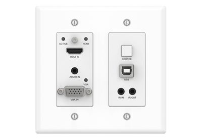 VigilLink VLWP-2HVG HDBaseT 2.0 Auto-Switching VGA and HDMI Wall Plate