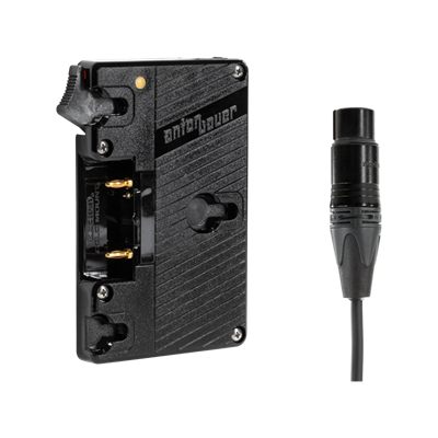 Wooden Camera Gold Mount Battery Plate (4-Pin XLR)