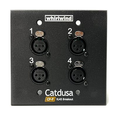 Whirlwind Catdusa CP 4-Channel Snake Wall Plate