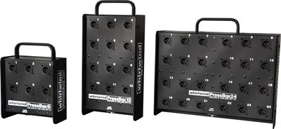 Whirlwind PB Series Passive Press Box Line Input to 6, 12 or 24 Transformer Isolated Mic Level Outputs