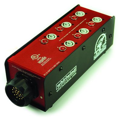 Whirlwind PL2-SPX-1-6P-000 Stringer, SPX19 In, Six powerCON Out