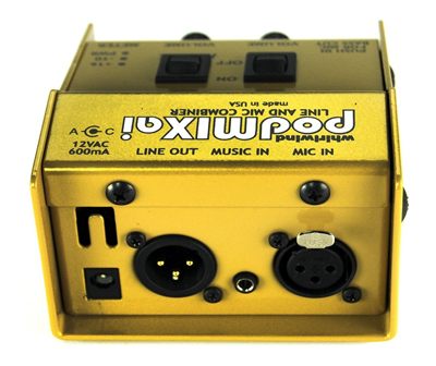 Whirlwind podMIXai Active Mic and Music Mixer