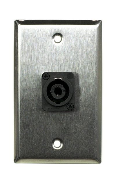 Whirlwind WP1/1NL4 Wall Plate, One Neutrik NL4