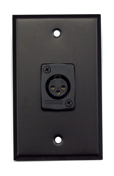 Whirlwind WP1B/1FW Wall Plate, One Female XLR