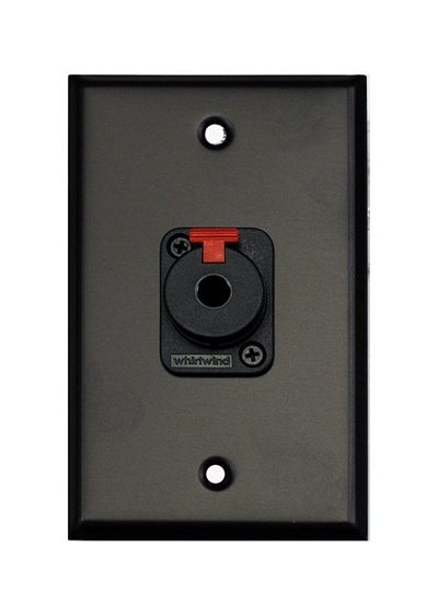 Whirlwind WP1B/1QW Wall Plate, One 1/4 in. Jack