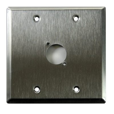 Whirlwind WP2/1NDH Wall Plate, Punched for One Neutrik D XLR