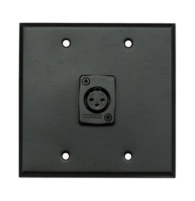 Whirlwind WP2B/1FW Wall Plate, One Female XLR