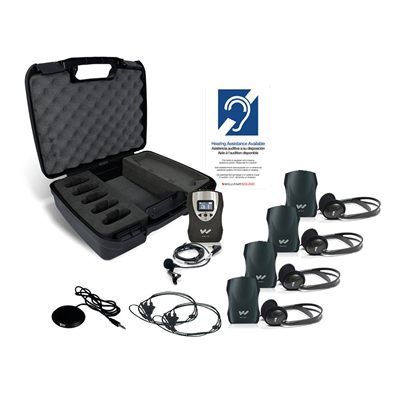 Williams AV Portable ADA Assistive Listening Kit - Alkaline Battery