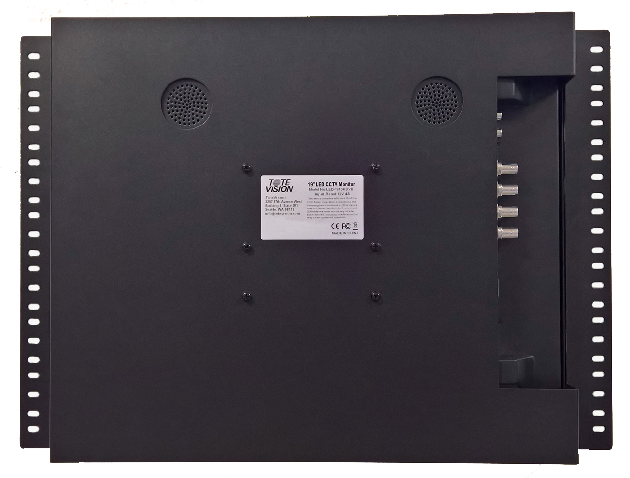 Totevision LED-1910HDVBR 19-inch High-Brightness 8RU Rack-Mount Monitor - view 2