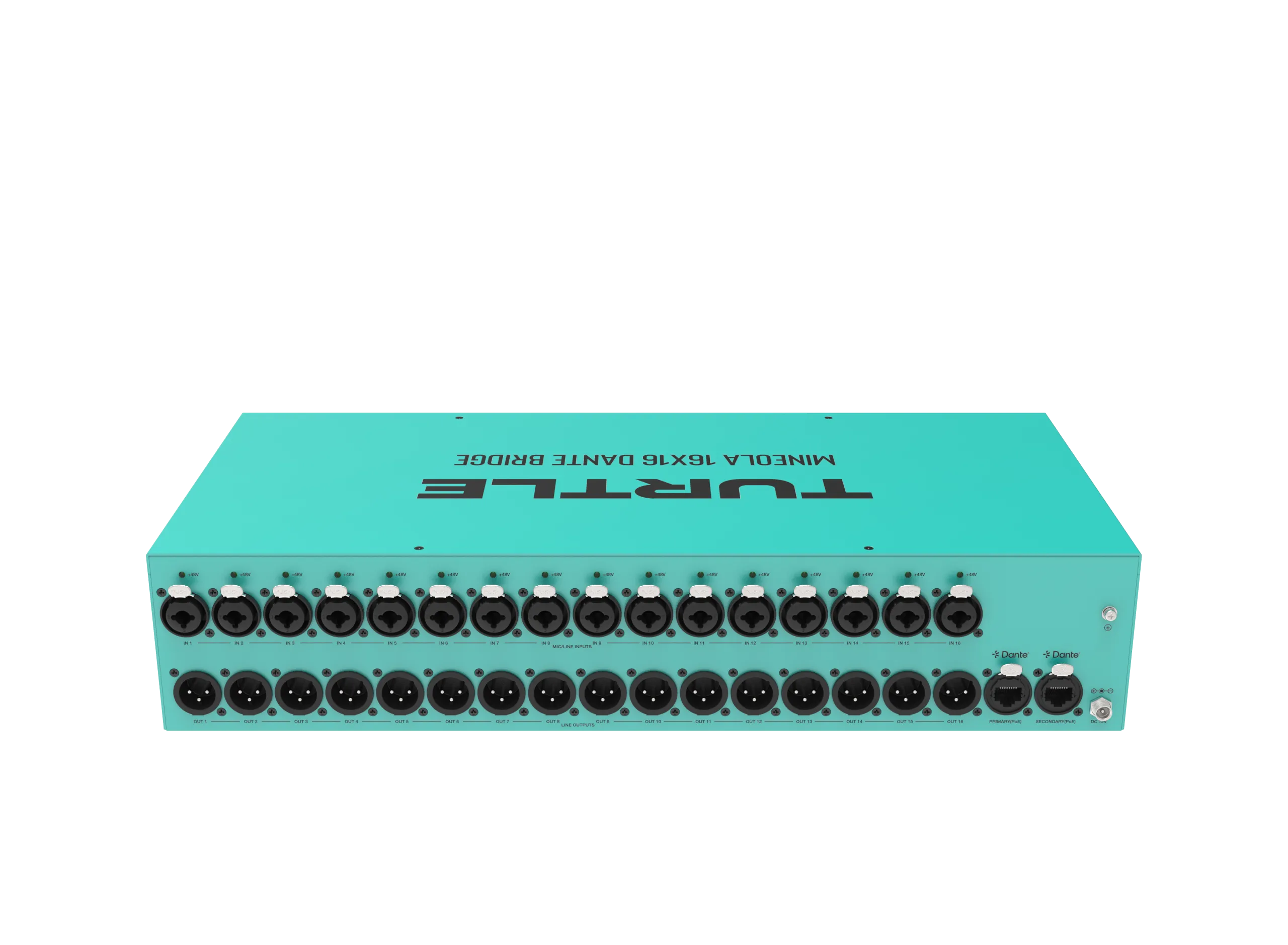 TurtleAV Mineola 16x16 Dante Audio Bridge, XLR - view 3