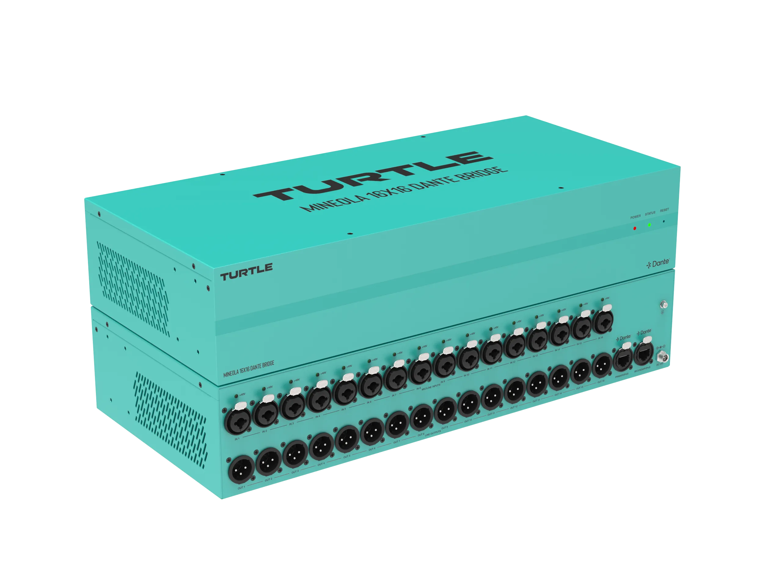 TurtleAV Mineola 16x16 Dante Audio Bridge, XLR - view 2