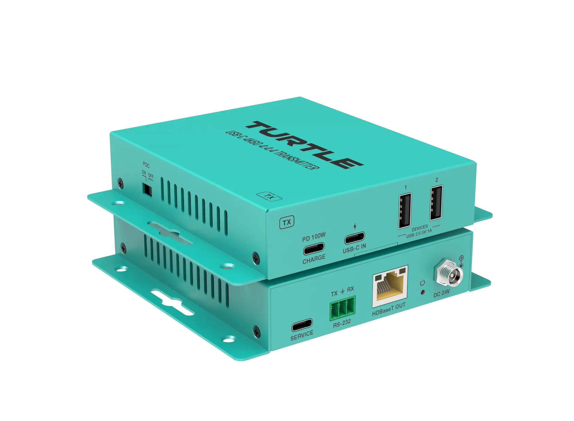 TurtleAV USB-C 4K60 Video and USB 2.0 Extender Kit - view 2