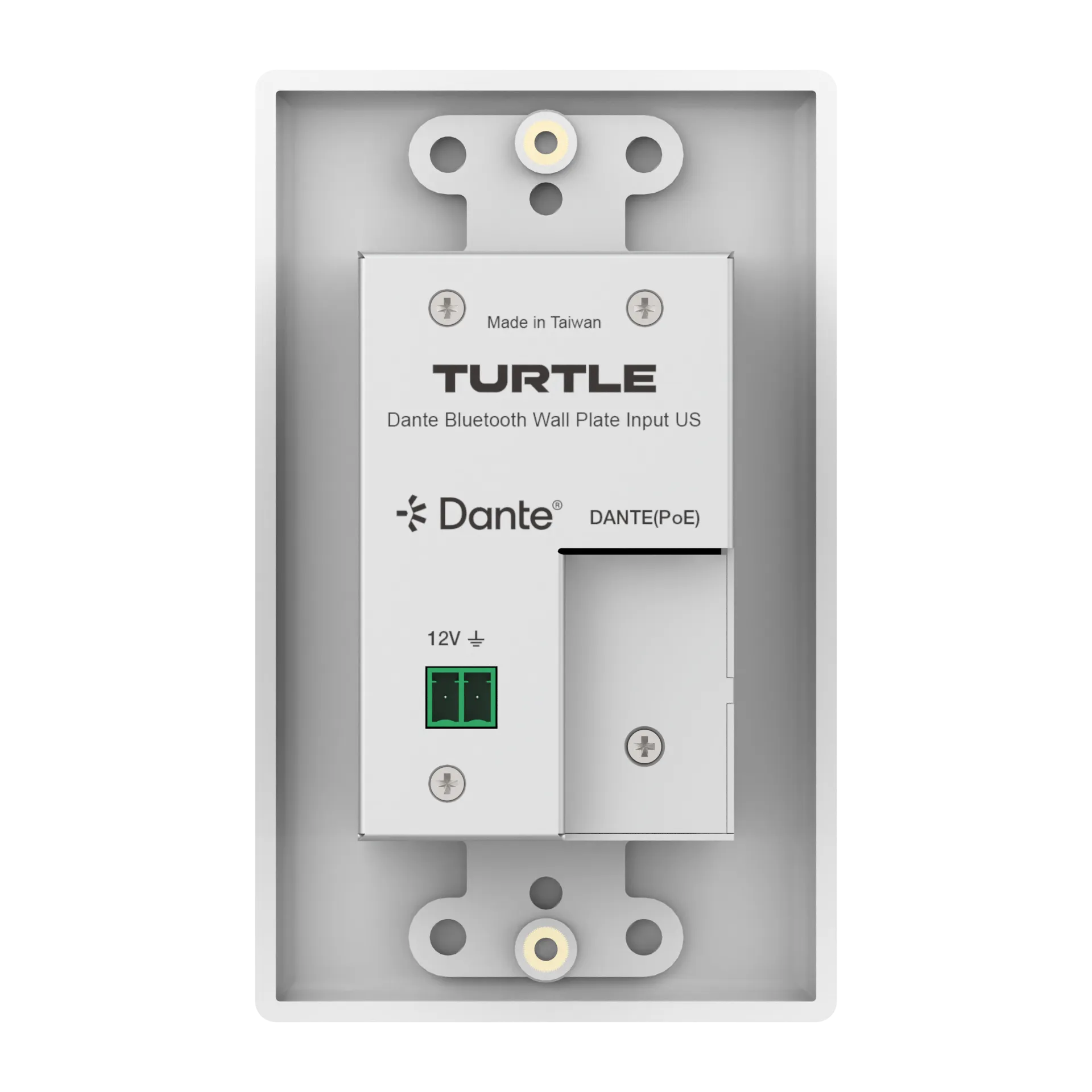 TurtleAV Dante Bluetooth Wall Plate, US - view 2