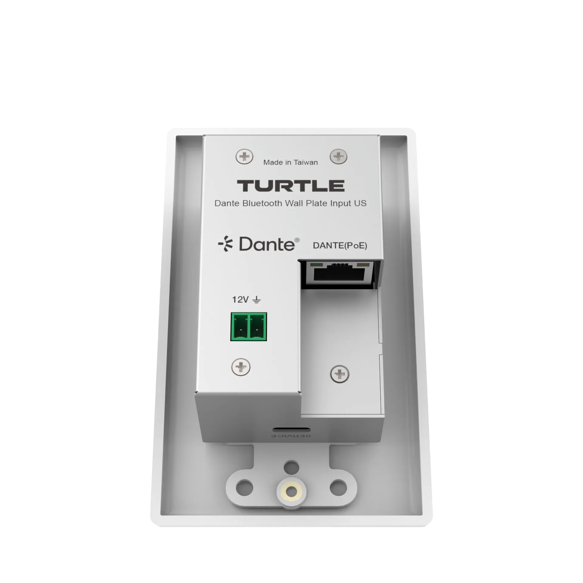 TurtleAV Dante Bluetooth Wall Plate, US - view 4