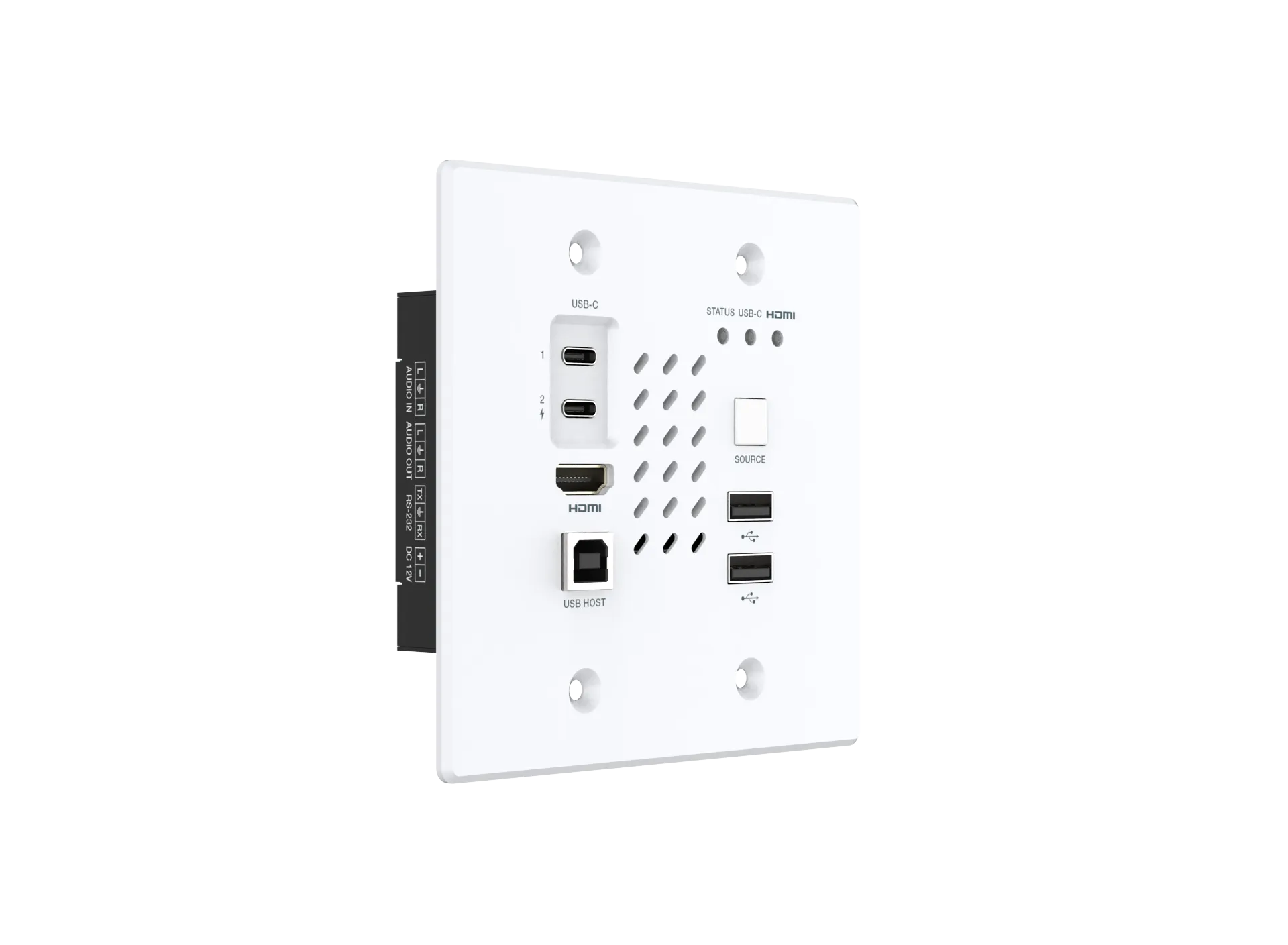 TurtleAV Chazy 4K Wall Plate TX Dante AV-A Video Encoder, US - view 2