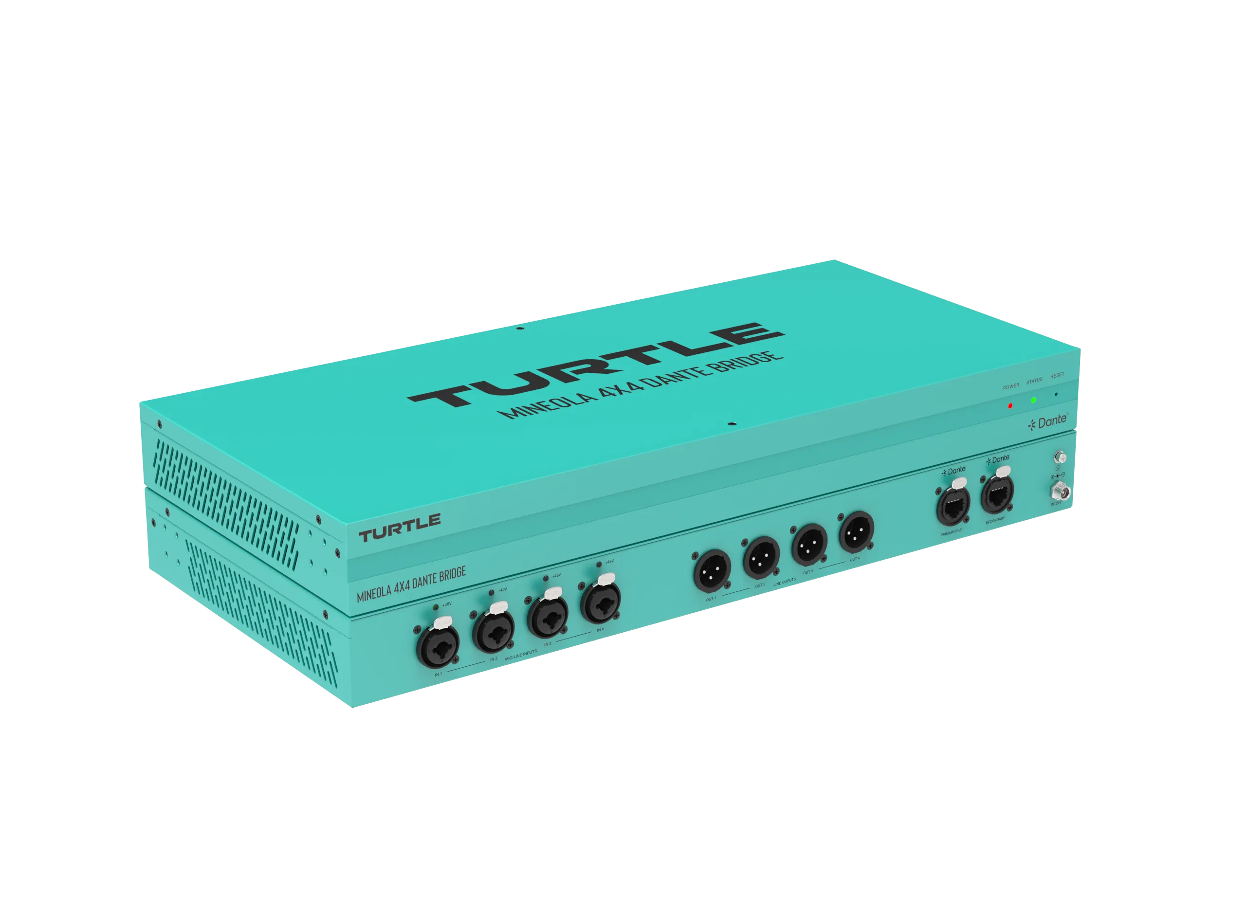 TurtleAV Mineola 4x4 Dante Audio Bridge, XLR - view 2