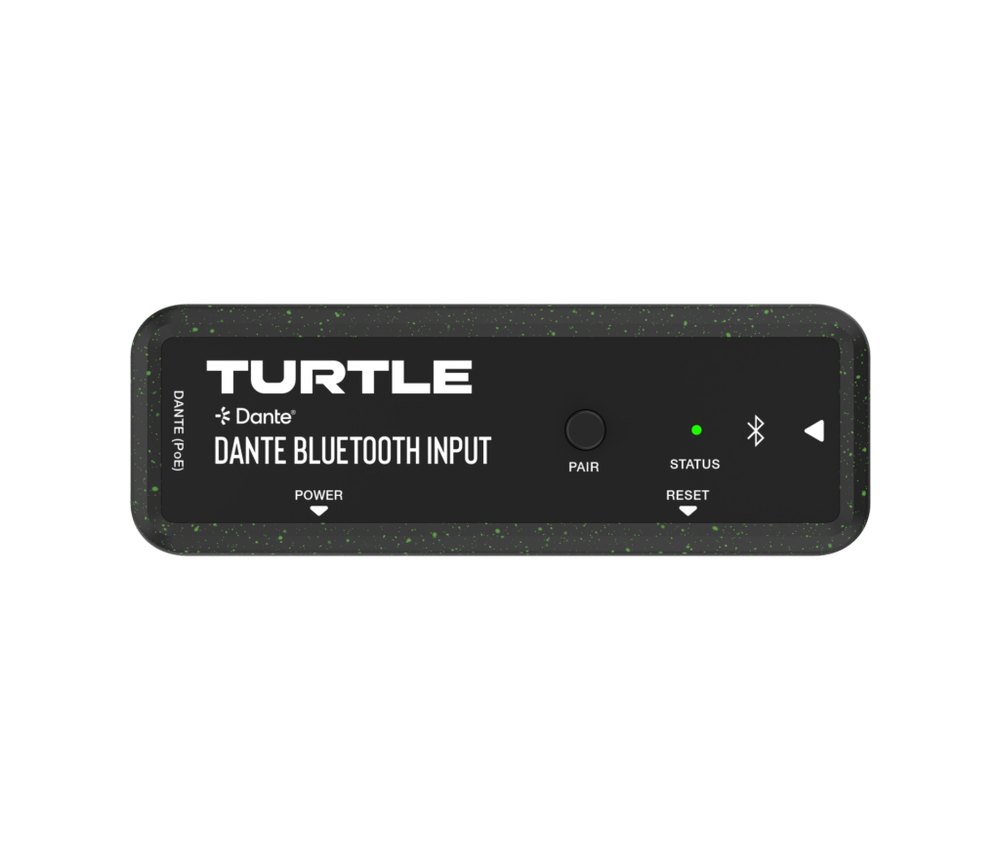 TurtleAV D2BEN Two-Channel Bluetooth to Dante Input Adapter